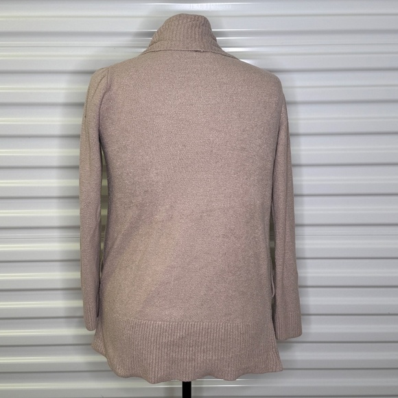 Barefoot Dreams Cozychic Lite Circle Cardigan Sweater Stone Neutral Large - Picture 3 of 8